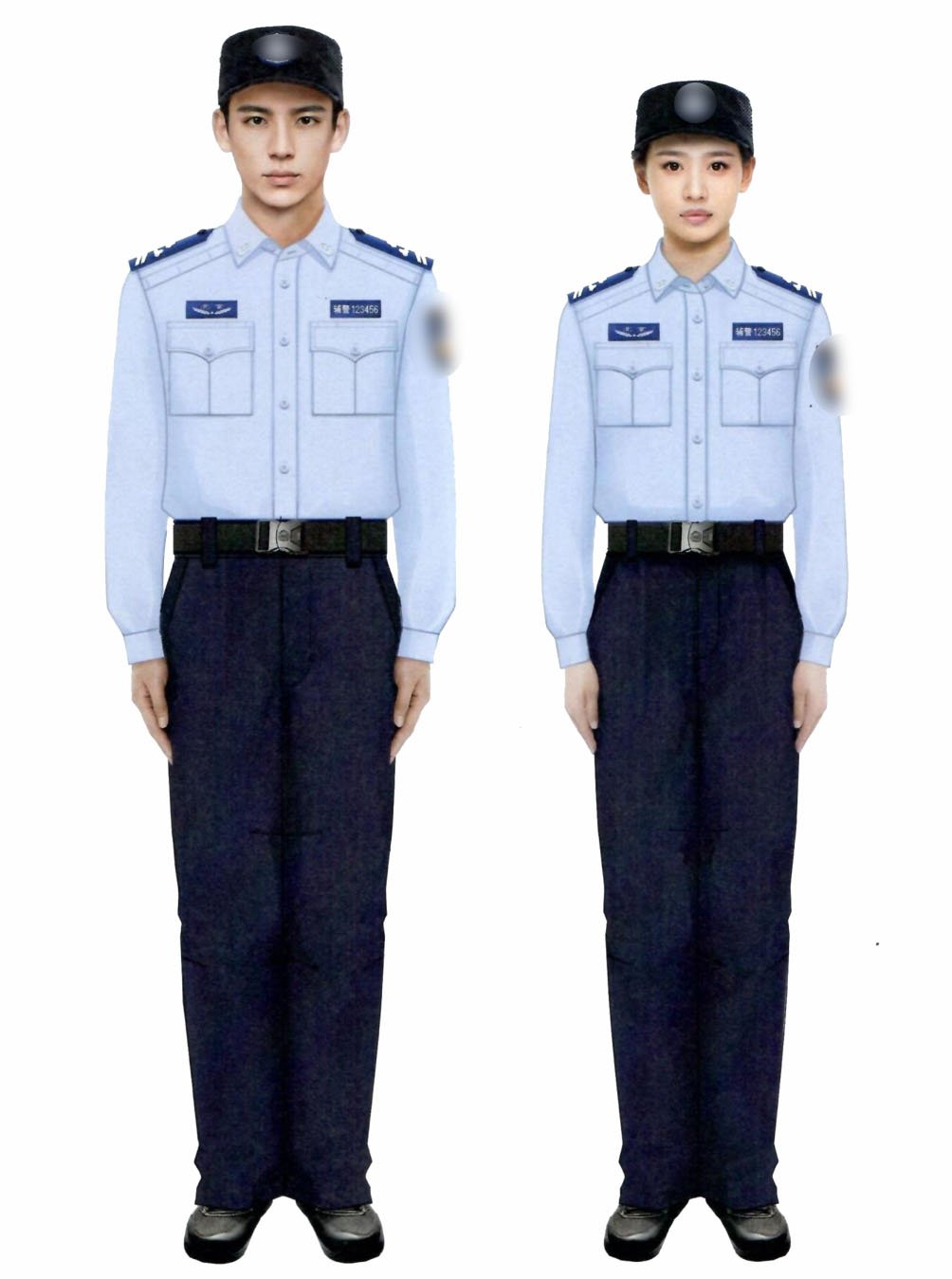 勤務(wù)輔警長袖制式襯衣
